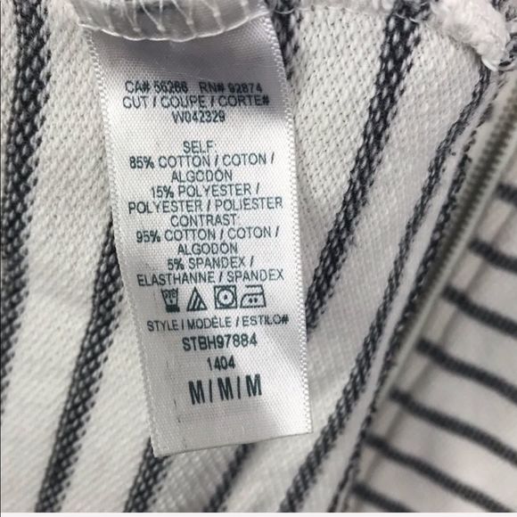 Splendid Zip Back Pockets Stripe Pullover Top Women Sz M - Picture 6 of 6